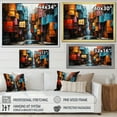 thumbnail image 4 of Designart "Contrasting Chroma Hardedge Art wall art" Modern Floater Framed Wall Decor, 4 of 7