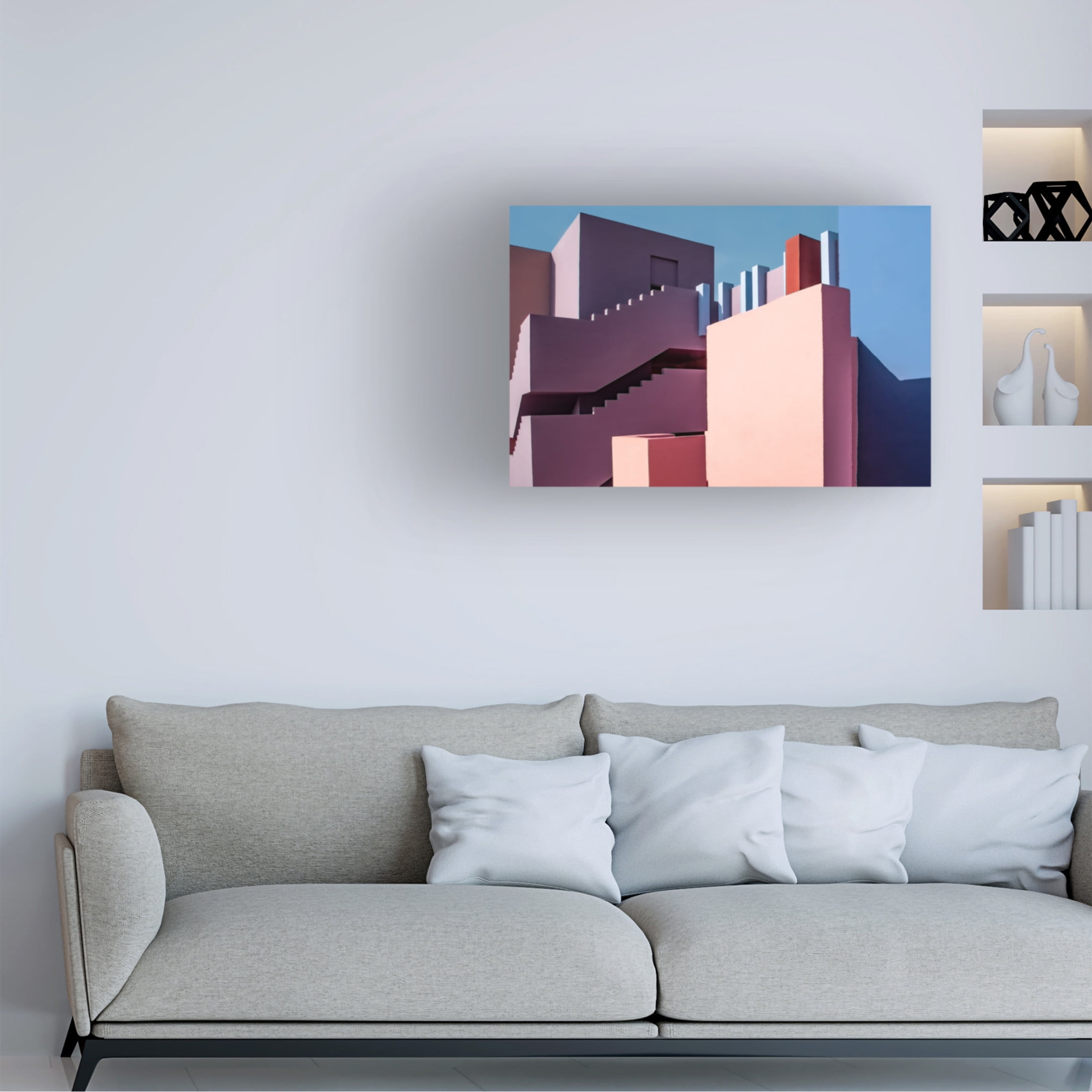Trademark Fine Art Linda Wride Muralla Roja 9 Canvas Wall Art