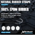 thumbnail image 5 of XSTRAP Multipack Heavy Duty Adjustable Rubber Bungee Cords with S Hooks, 15"", 21"", 31"" Tie-Down Straps for Securing Tarps, Canvases, Cargo, Weather-Resistant and Durable, 5 of 8