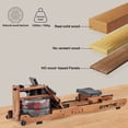 thumbnail image 4 of Trunks Surf & Swim Co. Water Rowing Machine, Solid Wood, Brown Walnut, 60 lb, 4 of 6