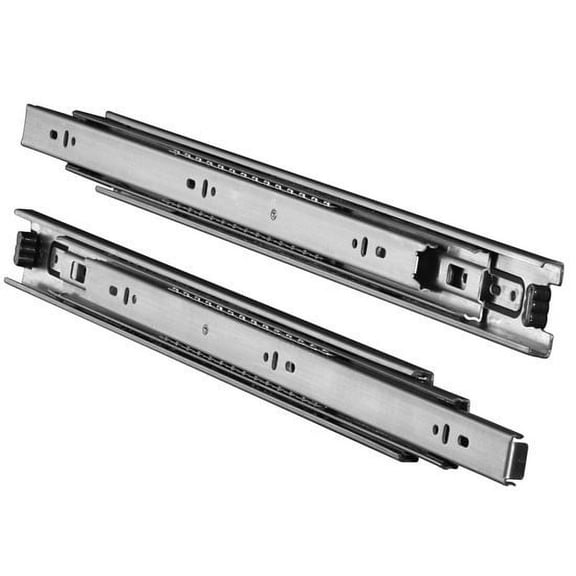 Knape & Vogt, 6400 Series 22'' (550mm) Stainless Steel Side Mount, Full Extension