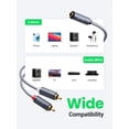 thumbnail image 3 of Cable UGREEN de 3,5 mm hembra a 2 RCA macho chapado en oro, 1 m, 3 of 7