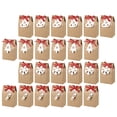 thumbnail image 3 of 24 Pcs 1 Bag Christmas Candy Storage Pouches Exquisite Gift Boxes (Khaki), 3 of 8