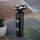 thumbnail image 3 of Afeitadora eléctrica para hombres, recortadora de barba con 3 cabezales flotantes, afeitadora, lavable, recargable por USB, 3 of 8