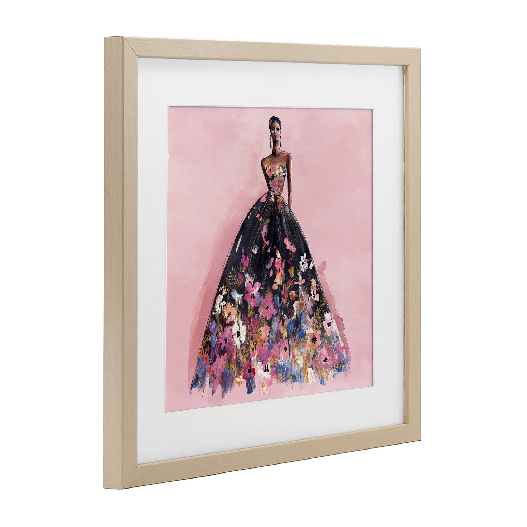 Stupell Industries Floral Reverie Gown Birch Framed Print Under Glass, design by Svetlana Aleynikova