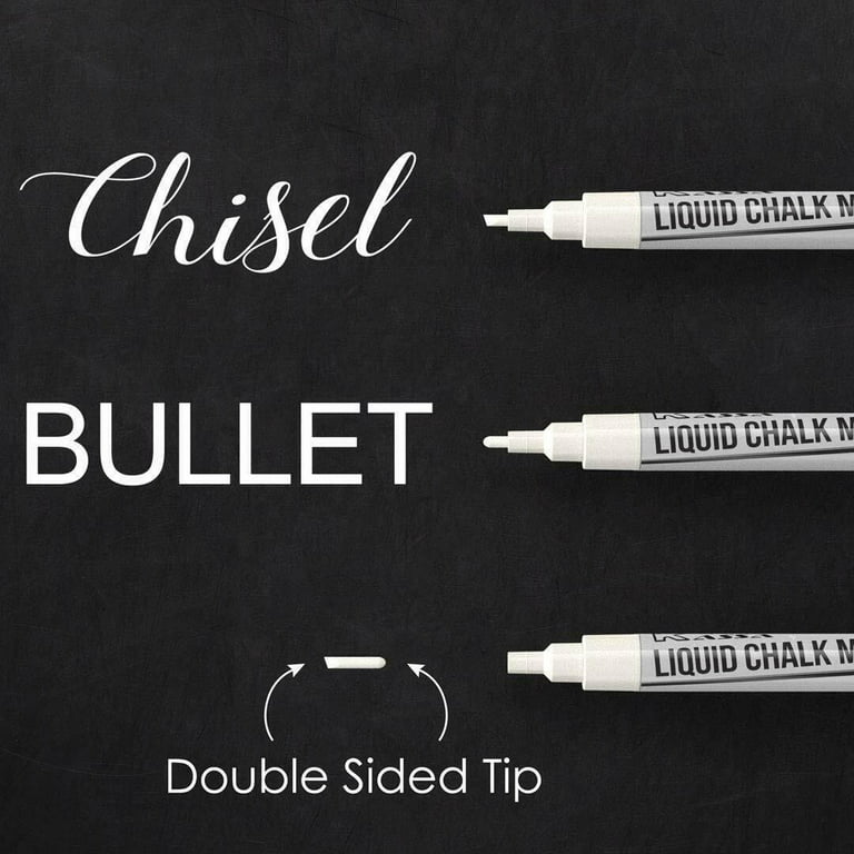 White Pen For Blackboard, Bold Tip Liquid Marker