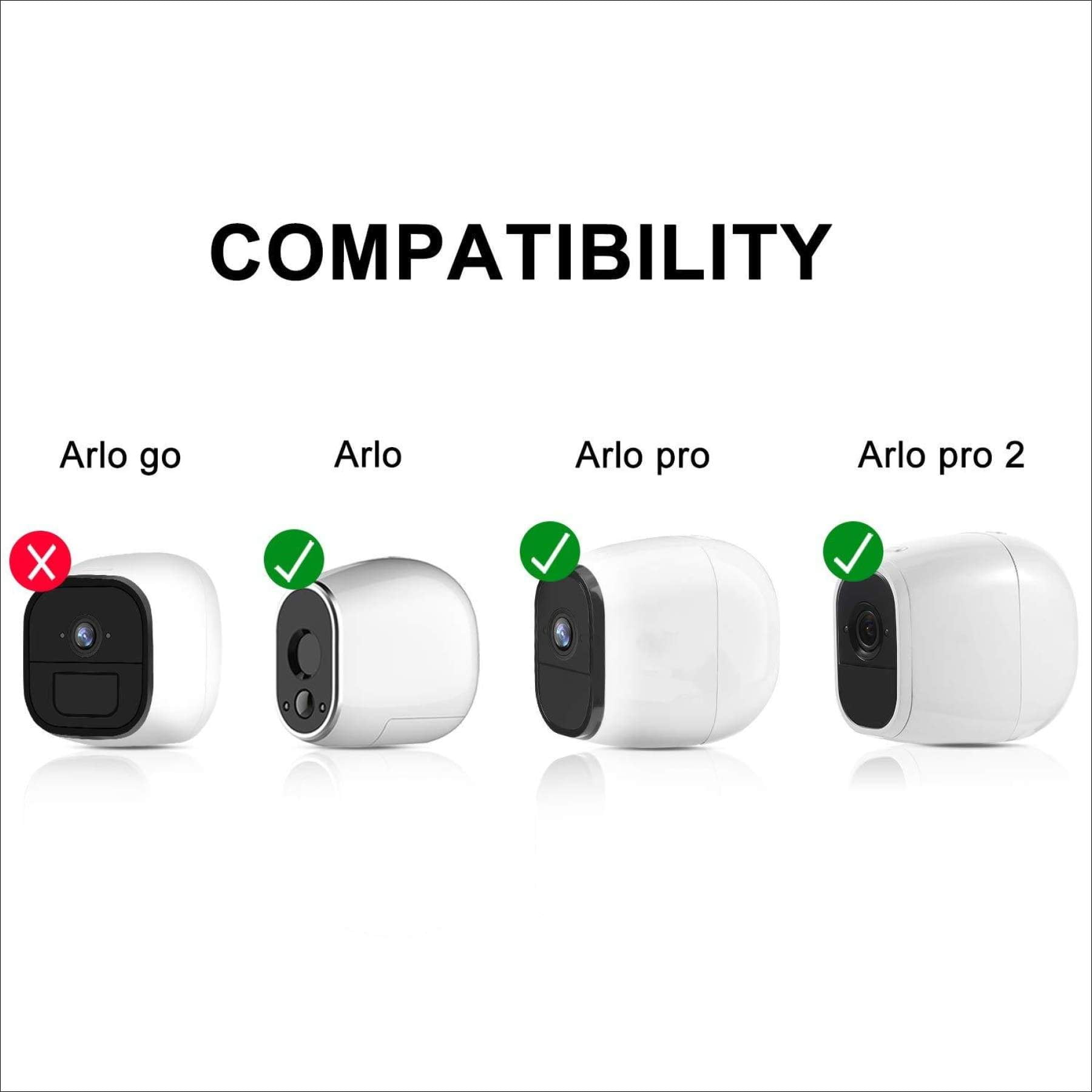 White Arlo Pro 2 Arlo Pro Skylety Table Ceiling Metal Magnetic Mount for Arlo 3 Pack 