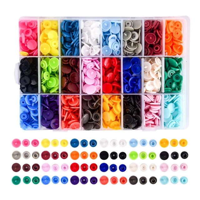 Juego De Botones De Plástico A Presión T5 Para Ropa, Baberos De Costura, Capa De Lluvia, Herramienta Artesanal Diy Guardurnaity HA017164-00