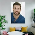 thumbnail image 6 of Chris Evans American Hot Actor Poster Artworks Canvas Poster Room Aesthetic Wall Art Prints Home Modern Decor Gifts 24x36inch(60x90cm), 6 of 6
