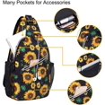 thumbnail image 2 of Sling Backpack,Travel Hiking Daypack Sunflower Rope Crossbody Shoulder Bag, 2 of 6