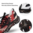 thumbnail image 7 of Red Flower Center Mandala Walking Shoes for Men Woman Lightweight Tennis Fashion Elastic Sports Shoes Cushion Basketball Shoes, 7 of 7