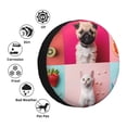 thumbnail image 4 of Salouo Colorful Dog Cat Collage Print Spare Tire Cover 14-17 inch Spare Tire Protector Universal Tough Tire Wheel Cover for Trailer SUV and Truck-17 inch, 4 of 6