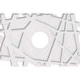 thumbnail image 1 of Ekena Millwork CMP28X18NO-06000 6 in. ID x 9.75 in. Rectangle Novo Architectural Grade PVC Contemporary Ceiling Medallion, 1 of 1
