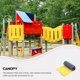 thumbnail image 3 of Toldo de columpio a prueba de lluvia Toldo de repuesto para parque infantil Toldo de repuesto para parque infantil de colores, 3 of 6