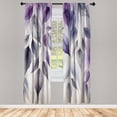 thumbnail image 2 of Ambesonne Purple Curtains, Cascading Down Leaves Fall, Pair of 28"x95", Coconut Quartz and Lilac, 2 of 2