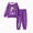 Deep Magenta, variant on Disney Frozen Girls 2 Pcs Elsa/Anna Graphic Hoodies Sweatshirts and Joggers Outfit Sets Sizes 2-6