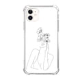 thumbnail image 1 of Female Face Line Art Case Compatible with iPhone 12,Unique Art Design TPU Bumper Cover Case, 1 of 3