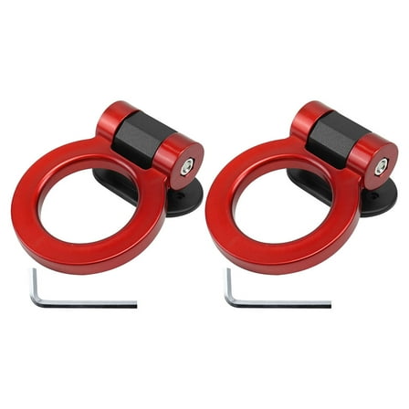 Weiweiguan 2pcs Car Tow Hook Decor Vehicle Trailer Hook Car Decorative Styling Towing Hook