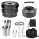 thumbnail image 3 of Kit de utensilios de cocina para acampar, tamaño no apto para picnic. Incluye 4 sartenes, juego de cocina grande y 2 cuchillos. Negro, 3 of 9