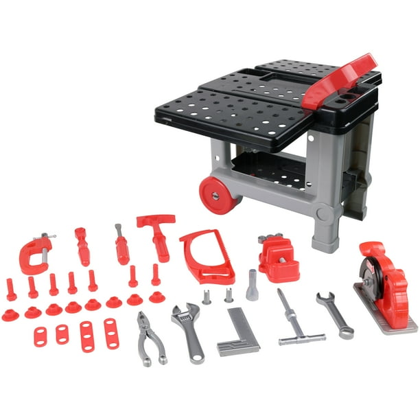Kid Connection 38Piece Tool Cart Play Set with Realistic Sound