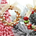 thumbnail image 5 of 2pcs Creative Christmas Wreath Wrought Iron Christmas Bell String Pendant Christmas Decorations, 5 of 5
