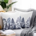thumbnail image 3 of Outdoor Pillow Cover Maple Pine Forest Set of 2 Waterproof Throw Pillowcases White Blue Decorative Patio Furniture Pillows for Couch Garden Indoor & Outdoor Use, 3 of 9