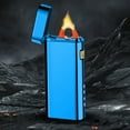 thumbnail image 4 of Vfedsrsge Technology Alloy Lighters LED Power Display, Lightweight Windproof USB Charging Lighter Blue, 4 of 6
