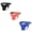3Pack:Orange+Blue+Black, variant on TANBOM Mens Sexy Bulge Enhancing Underwear Lightweight Breathable Thong Orange M