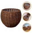 thumbnail image 1 of Luxshiny Cesta Decorativa De Plástico Tejido Color Café Para Organizar Objetos Y Suministros, 1 of 6