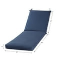 thumbnail image 4 of Greendale Home Fashions 73'' x 23'' Outdoor Chaise Lounge Cushion, Navy, 4 of 8