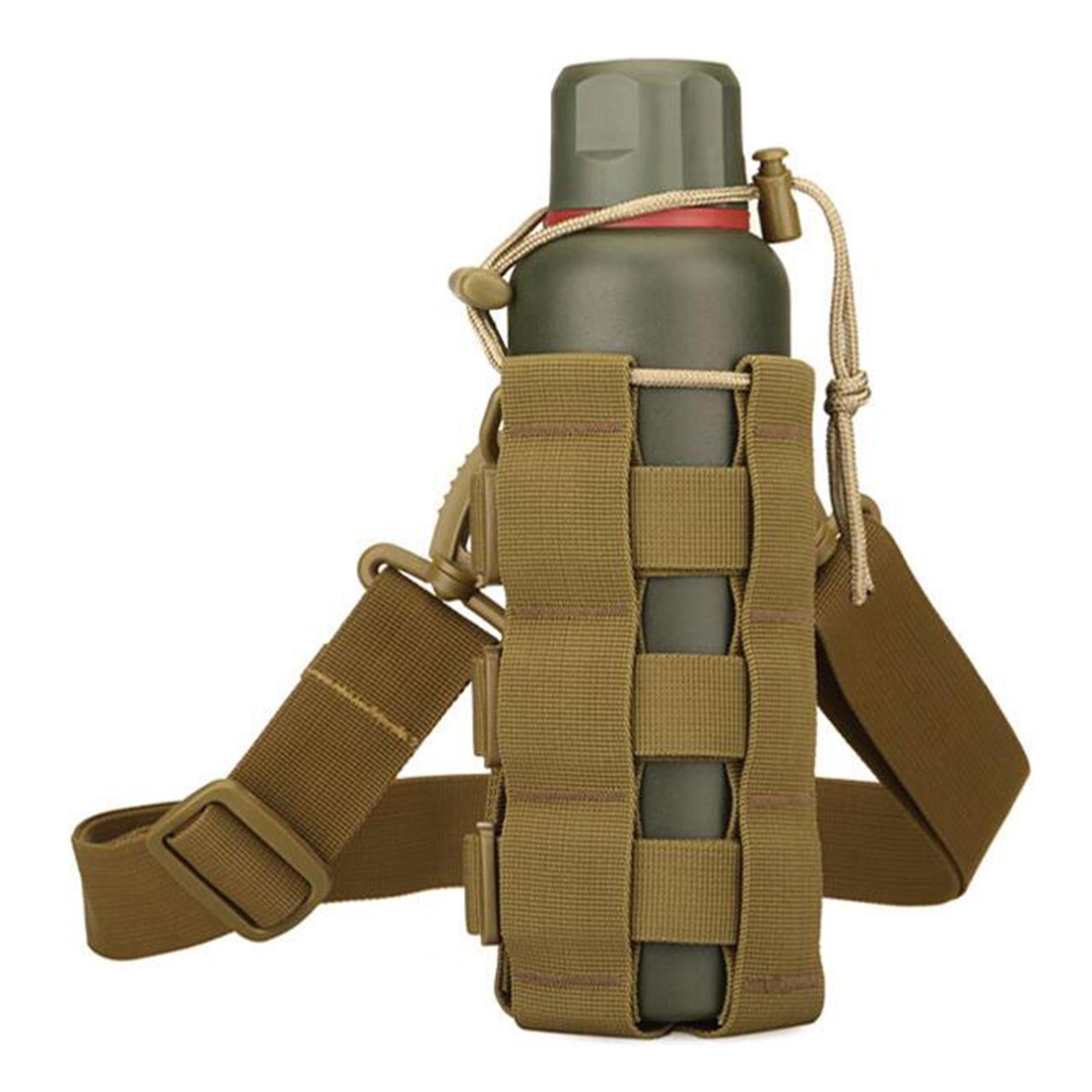 Water Bottles Pouch Bag Water Bottle Holder Pouch Portable Travel Bottle Carrier Bag for Camping Hiking Fishing , Brown 2.5L Brown