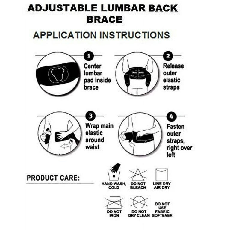 Mueller Adjustable Lumbar Back Brace with Removable Pad, Plus Size, Fits  Waist Sizes 50 - 70 