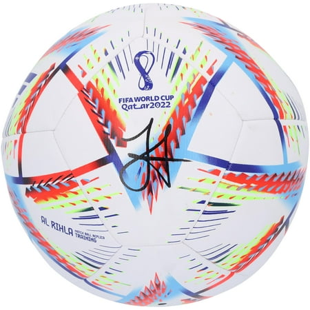 Julian Alvarez Argentina National Team Autographed 2022 FIFA World Cup Adidas Soccer Ball - Fanatics Authentic Certified