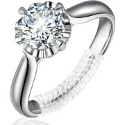 DIANBAI Ring Size Adjuster for Loose Rings, 5 Pack Invisible Jewelry Guards for Women and Men, Resizer, Spiral Silicone Tightener