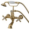 thumbnail image 1 of Clawfoot Tub Filler With Hand Shower - Polished Brass Finish, 1 of 1