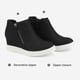 thumbnail image 3 of Botines DREAM PAIRS con Tacón Cuña de 6 cm Casual, 3 of 6