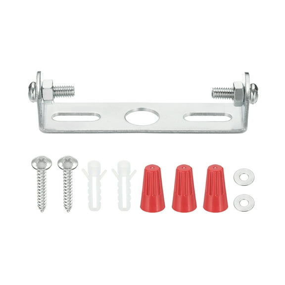 Uxcell 65mm (2.6") Universal Light Fixture Mounting Bracket Kit, 1 Set Light Crossbar Ceiling Light Plate with Screw for Wall Light Ceiling Light Pendant Chandelier