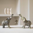thumbnail image 2 of Estatua de elefante TOHLUCS para decoración del hogar, resina, 10 x 2,5 x 5 cm, hecha a mano, 2 of 6