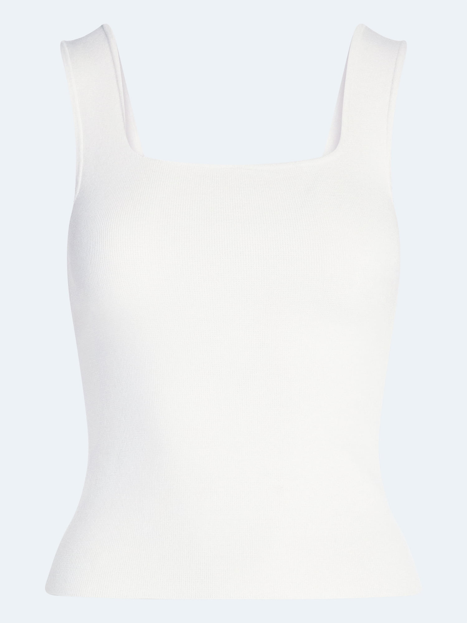 Scoop Women's Square Neck Sweater Tank Top, Sizes XS-XXL