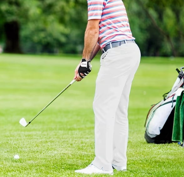 Men's Lightweight Breathable Left Hand Golf Glove - Classic Color Golf Accessories for All Weather Conditions