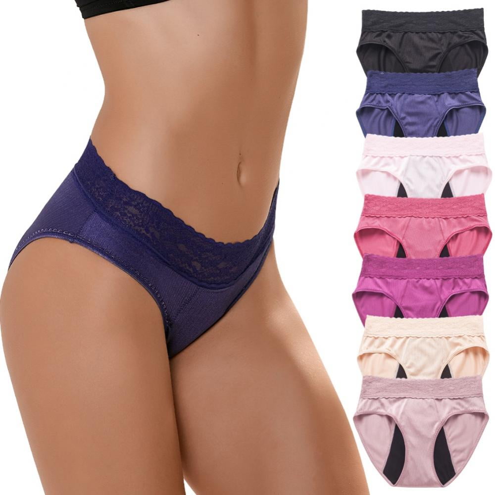 Thong Menstrual Panties, Period Underwear for Women, Multi-Color High  Elastic 4-Layer Comfortable Leak Proof Period Panti : : Clothing,  Shoes & Accessories