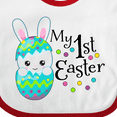thumbnail image 4 of Inktastic My First Easter- Bunny in an Egg Boys or Girls Baby Bib, 4 of 4
