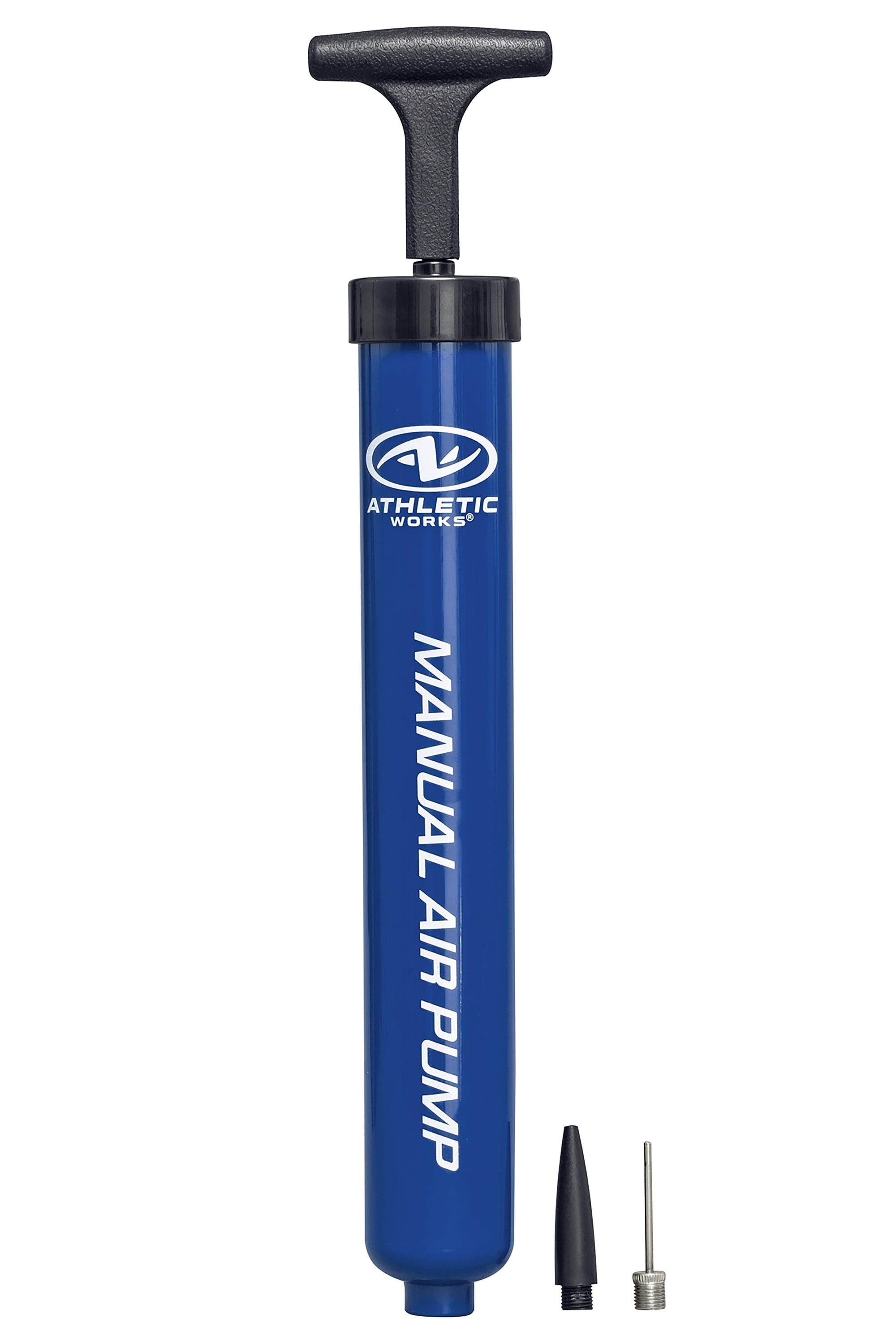 Athletic Works 12" Manual Sports Ball Pump with Inflation Needle & Versatile Adapter