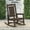 Coffee Brown, variant on KINGYES Outdoor Rocking Chairs, Patio Rocking Chairs for Deck Lawn Yard, Navy