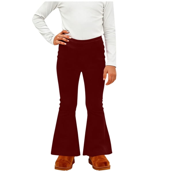 Pantalones largos para niños, de color liso, con cintura elástica y bolsillos laterales, ajustados, deportivos, largos, de poliéster.