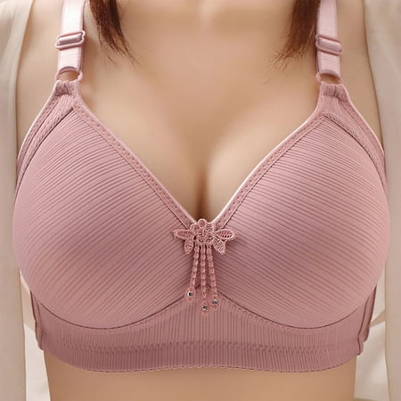 

DAETIROS Bras for Women- Causal No steel ring Comfortable Womens Bras Hot Pink Size L