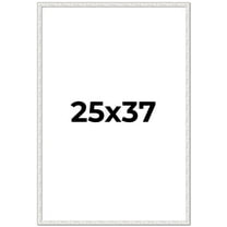 25x37 Frame White Real Wood Picture Frame Width 0.75 inches | Interior Frame Depth 0.5 inches |