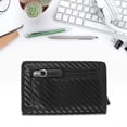 thumbnail image 2 of Cartera con bolsa para tarjetas antirrobo con bloqueo RFID negra de Fibra de carbono Sincero, 2 of 10