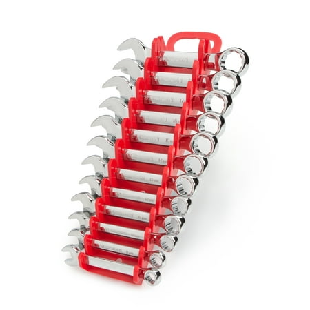 TEKTON Stubby Combination Wrench Set, 12-Piece (8-19 mm) - Keeper | WRN01170