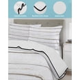 thumbnail image 3 of Twin Quilt Bedding Set, White Wood Grain Reversible Summer Quilt 3 Pieces, Vintage Farmhouse Wooden Board Lightweight Bedspreads Coverlets with 2 Pillow Shams for All Seasons, 3 of 5